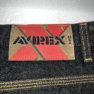 Vintage 90s Avirex USA Baggy Big Boy Dark Blue Denim Jeans